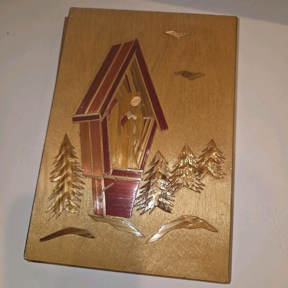 Vintage Polish Folk Art Wooden Wall Plaques Set Handmade In Poland Regional... - Picture 14 of 15